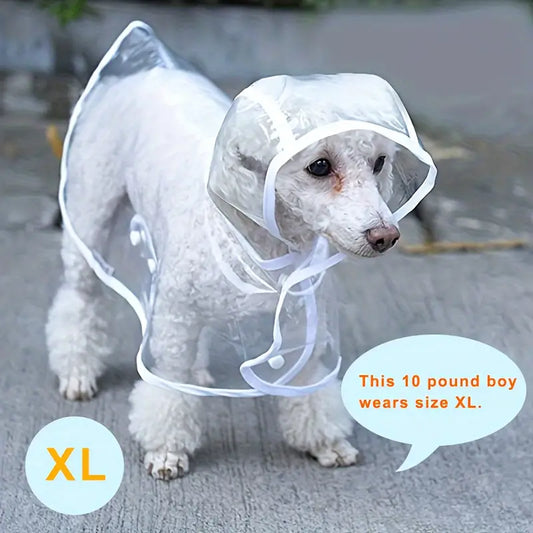 Clear Dog Raincoat